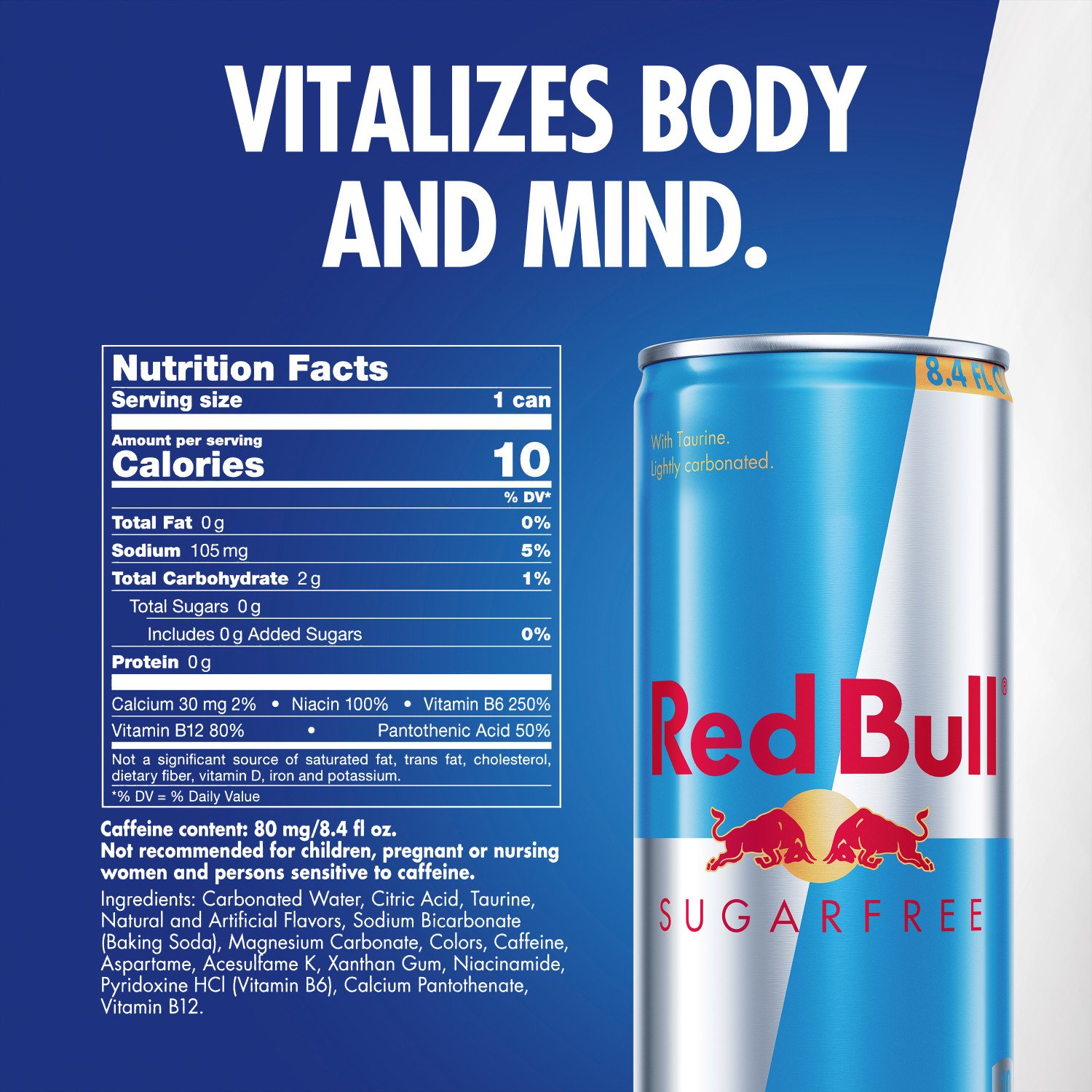 Red Bull Sugar Free Original Energy Drink - Shop Sports & energy