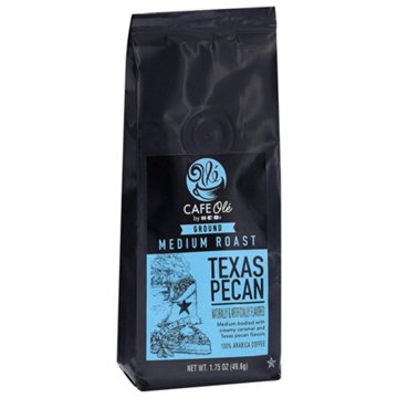 CAFE Olé by H-E-B Texas Pecan Medium Roast Ground Coffee - Trial Size