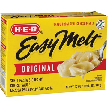 H-E-B Easy Melt Original Shells & Cheese, 12 oz