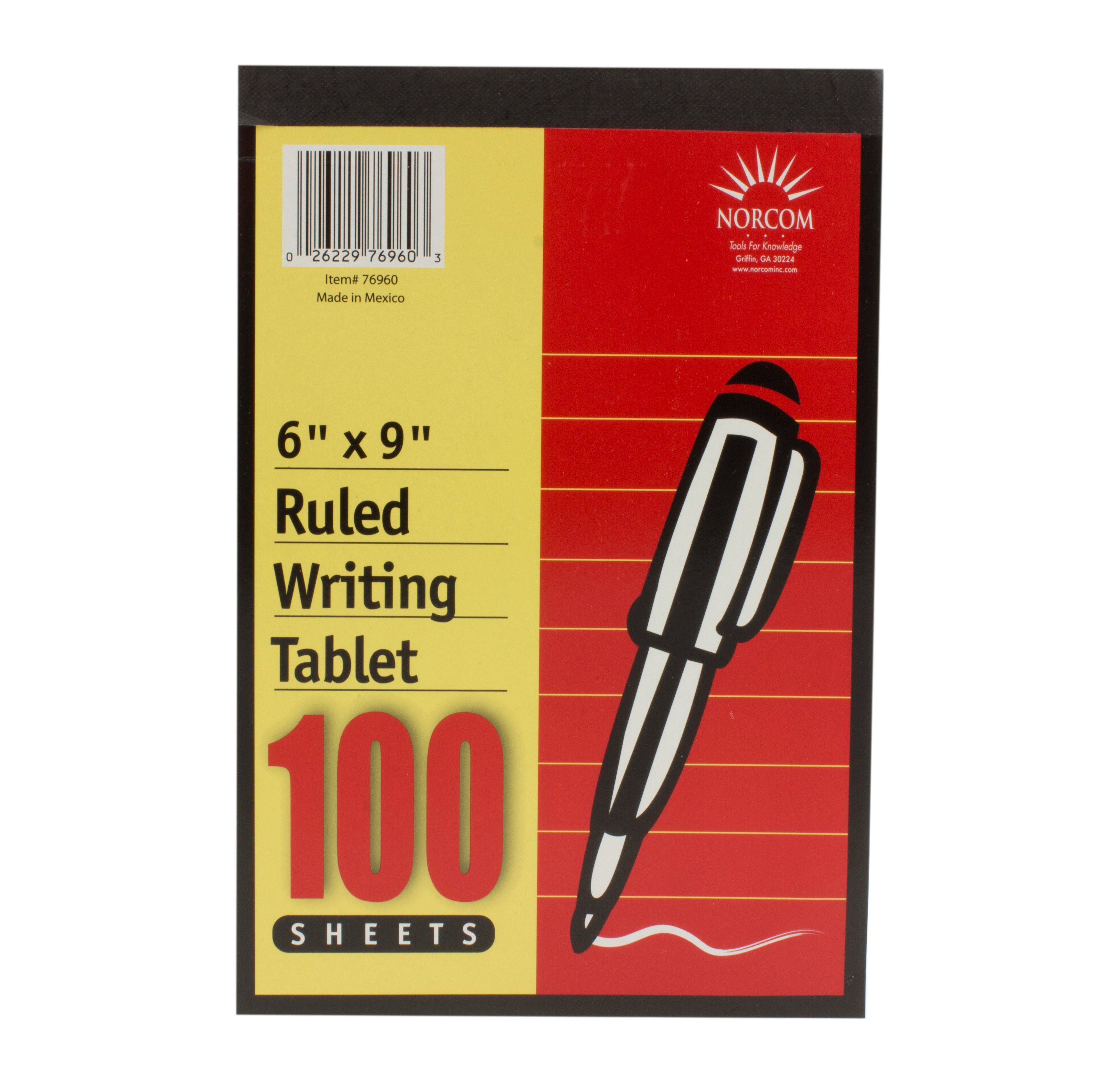 Hilroy Memo Pad Ruled Hilroy 6x9 Inch Writing Tablet - Ruled 100-Sheet ...
