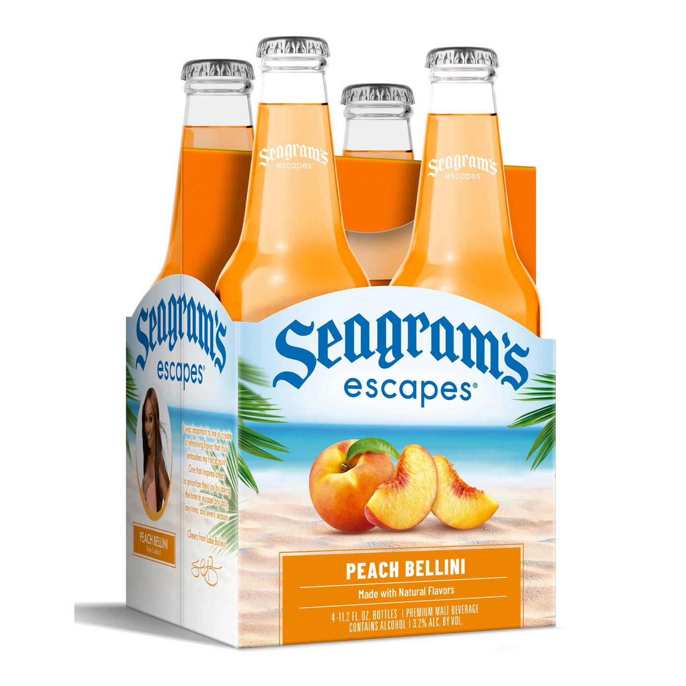 Seagram's Escapes Peach Bellini Bottles 4 pk Shop Malt beverages