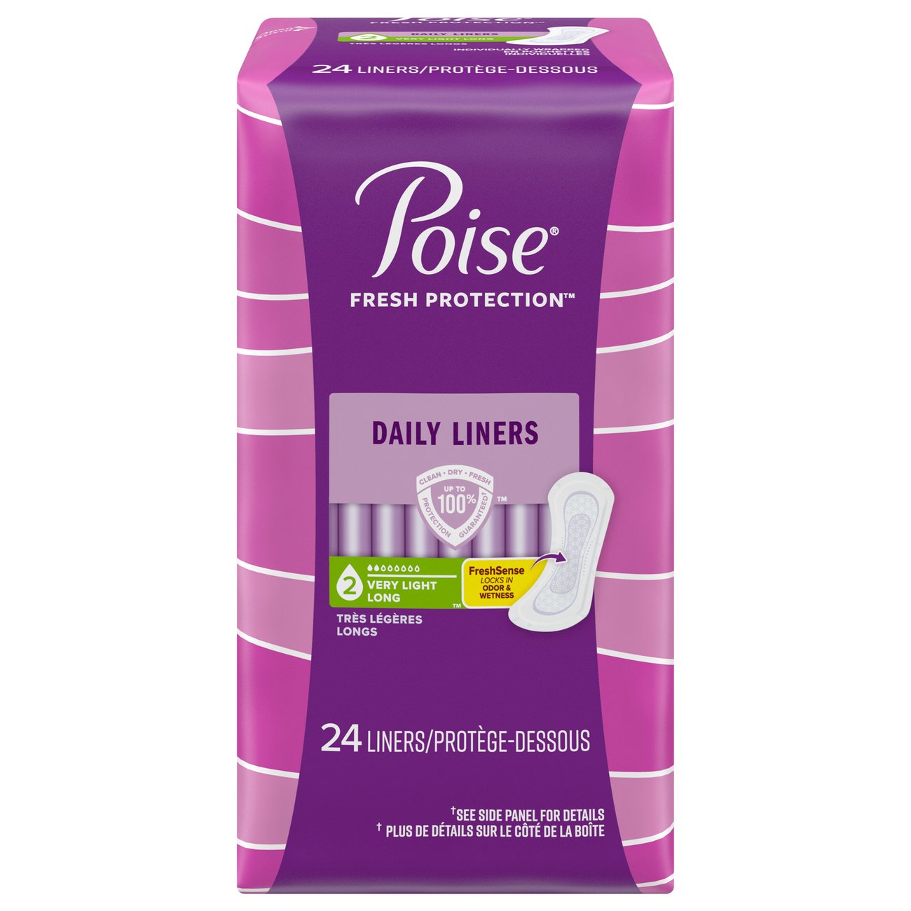 Poise Fresh Protection Very Light Long Liners - Shop Pads & Liners at H-E-B