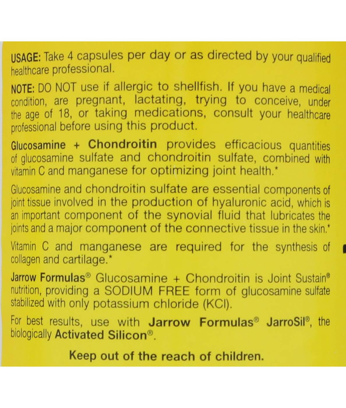 Jarrow Glucosamine + Chondroitin Capsules Shop Diet & fitness at HEB