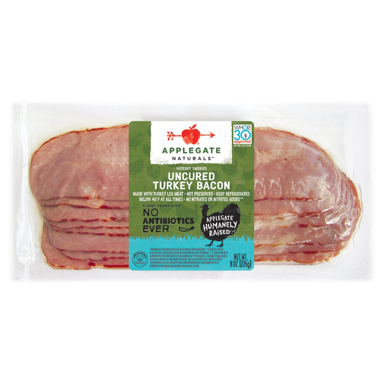 Applegate Naturals Hickory Smoked Uncured Turkey Bacon Shop Bacon At H E B