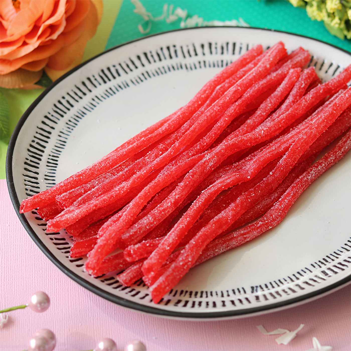 Sour Punch Straws Strawberry Gummy Candy Shop Candy at HEB