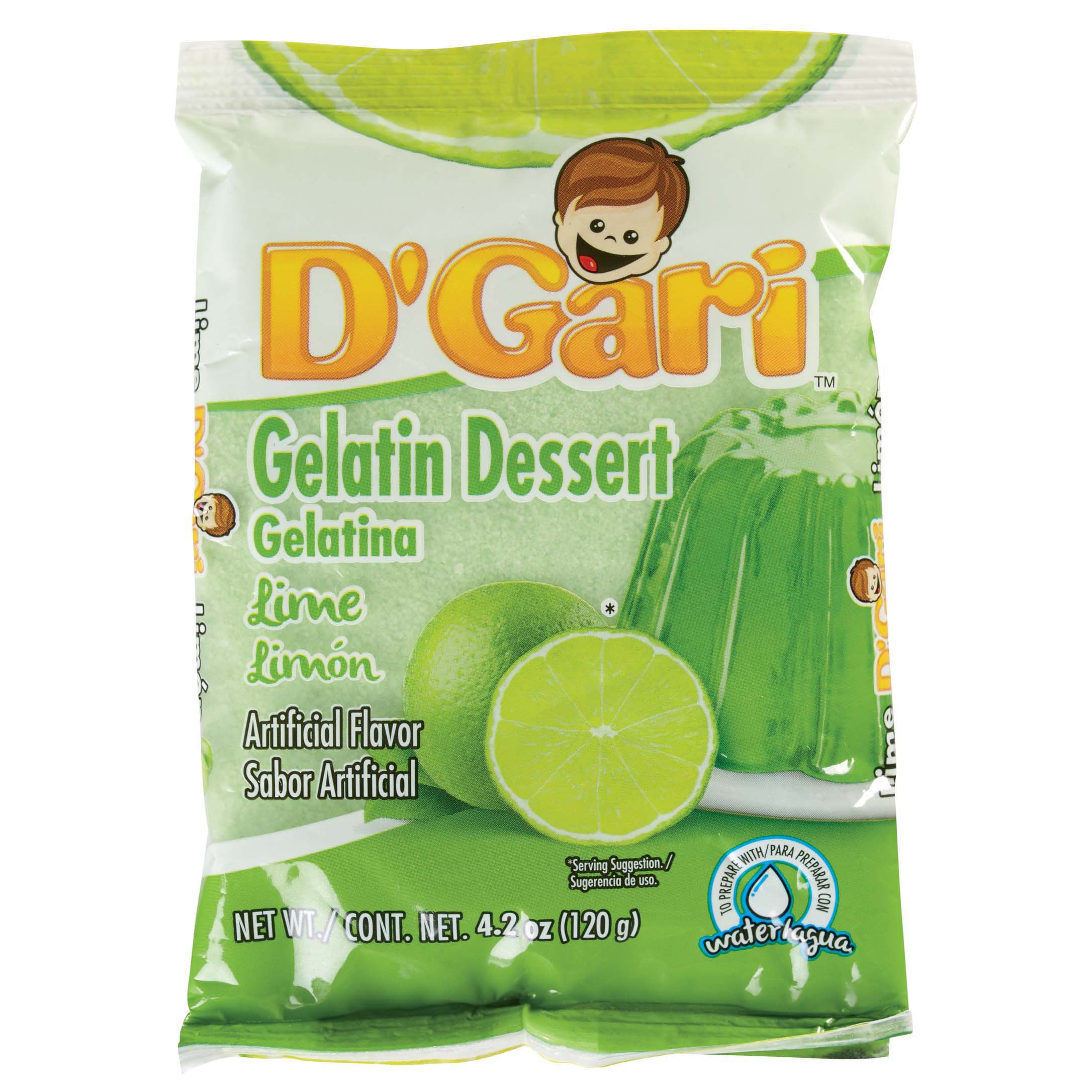 D'Gari Lime Gelatin Dessert Mix Shop Pudding & gelatin mix at HEB