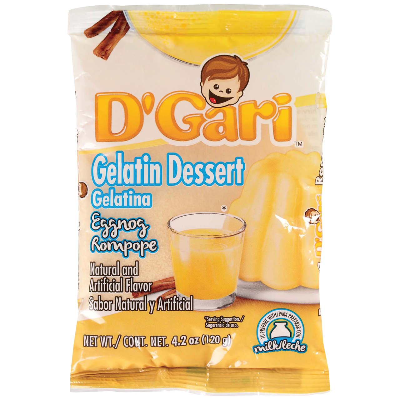 D'Gari Eggnog Gelatin Dessert Mix Shop Pudding & Gelatin Mix at HEB