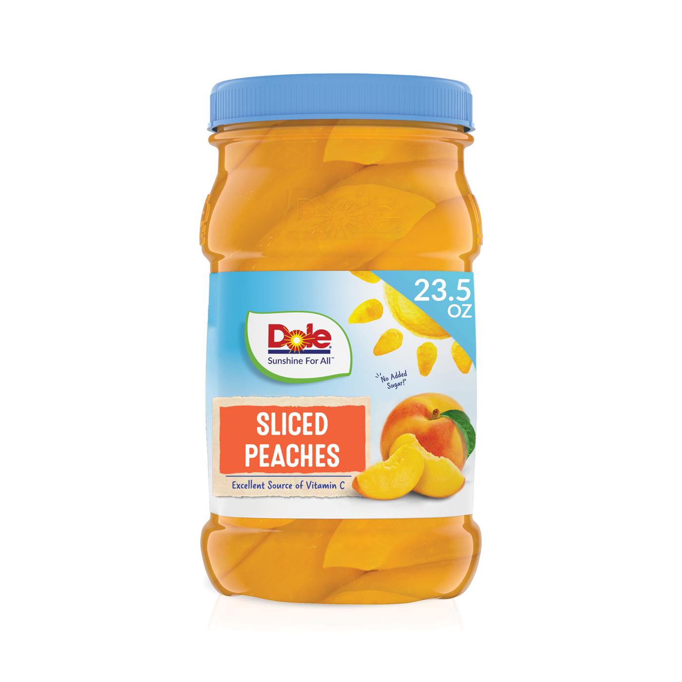 Dole Sliced Peaches in 100% Fruit Juice Jar; image 1 of 5