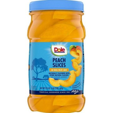 Dole Sliced Peaches in 100% Fruit Juice, 23.5 oz