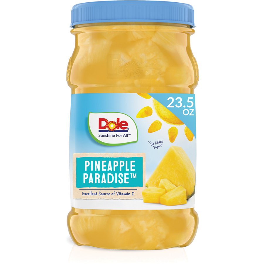 Dole Pineapple Chunks in 100 Fruit Juice Jar Shop Tropical