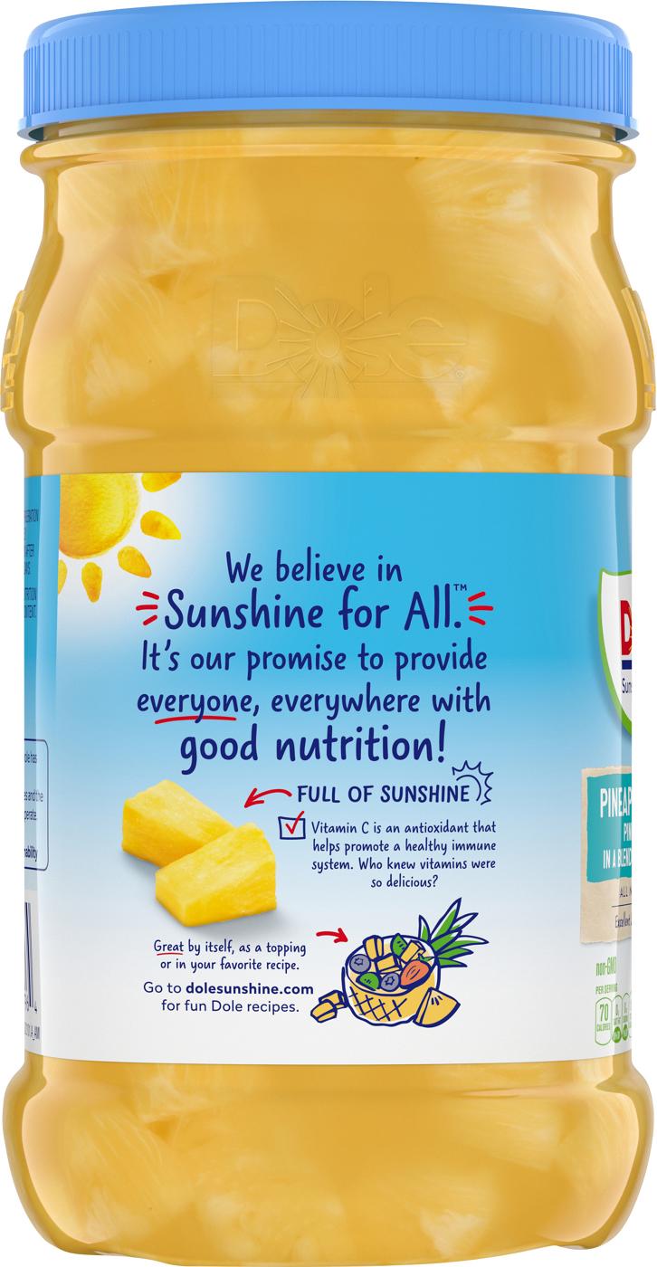 Dole Tropical Fruit in 100% Fruit Juice, 23.5 oz Jar 