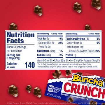 Buncha Crunch Milk Chocolate Candy Theater Box