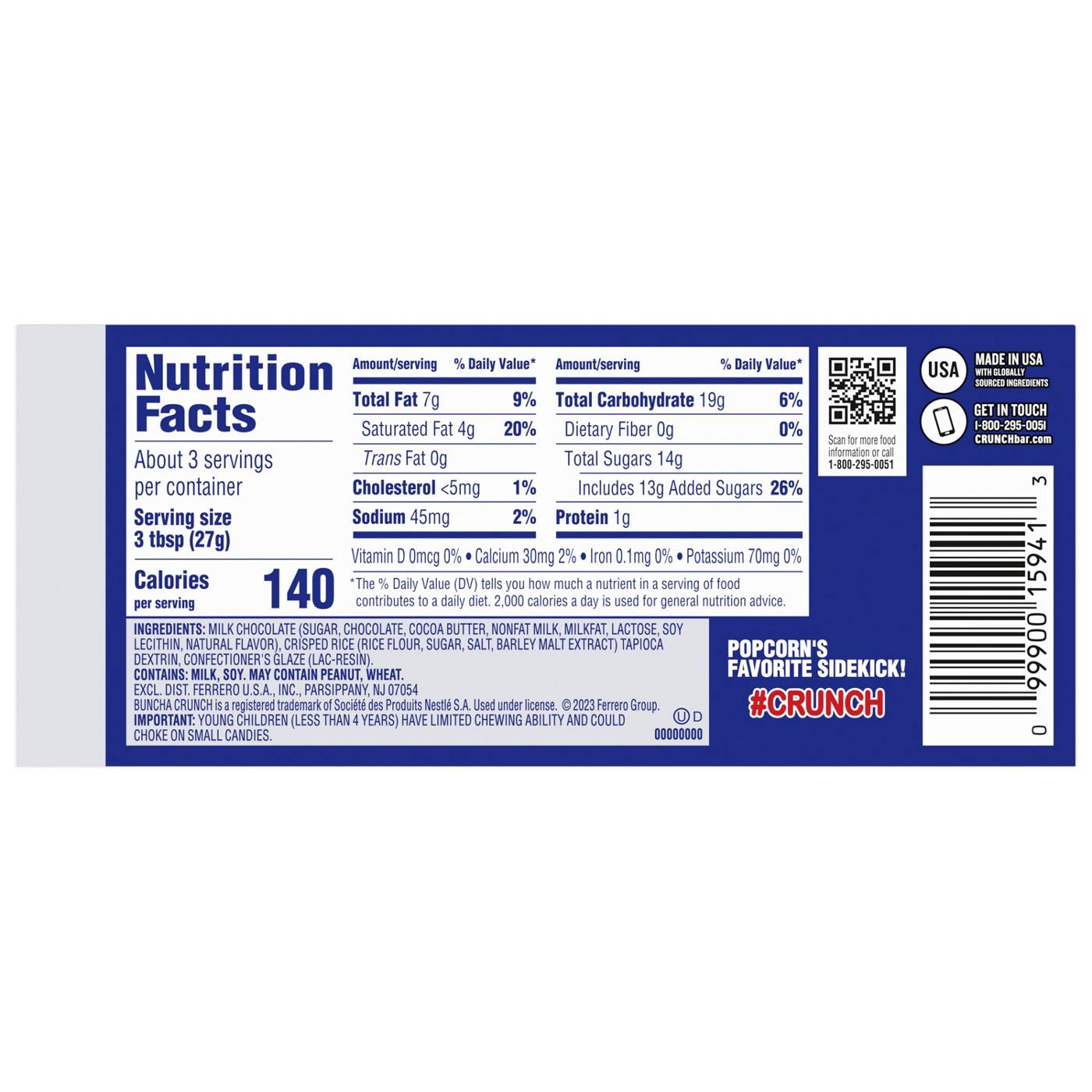 Buncha Crunch Milk Chocolate Candy Theater Box; image 8 of 9