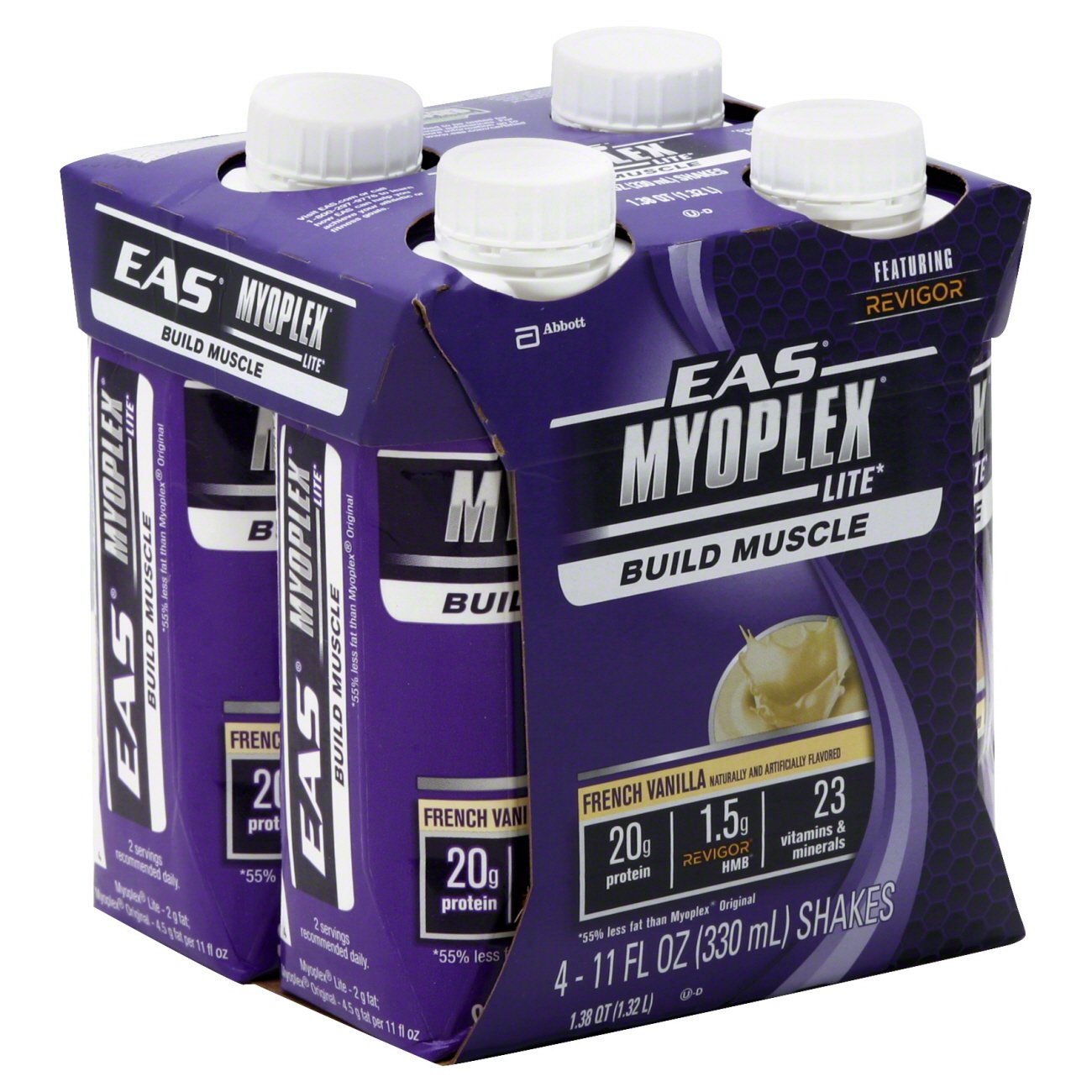 EAS Myoplex Lite Build Muscle French Vanilla Protein Shakes 4 PK Shop