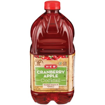 H-E-B Cranberry Apple Cocktail Juice