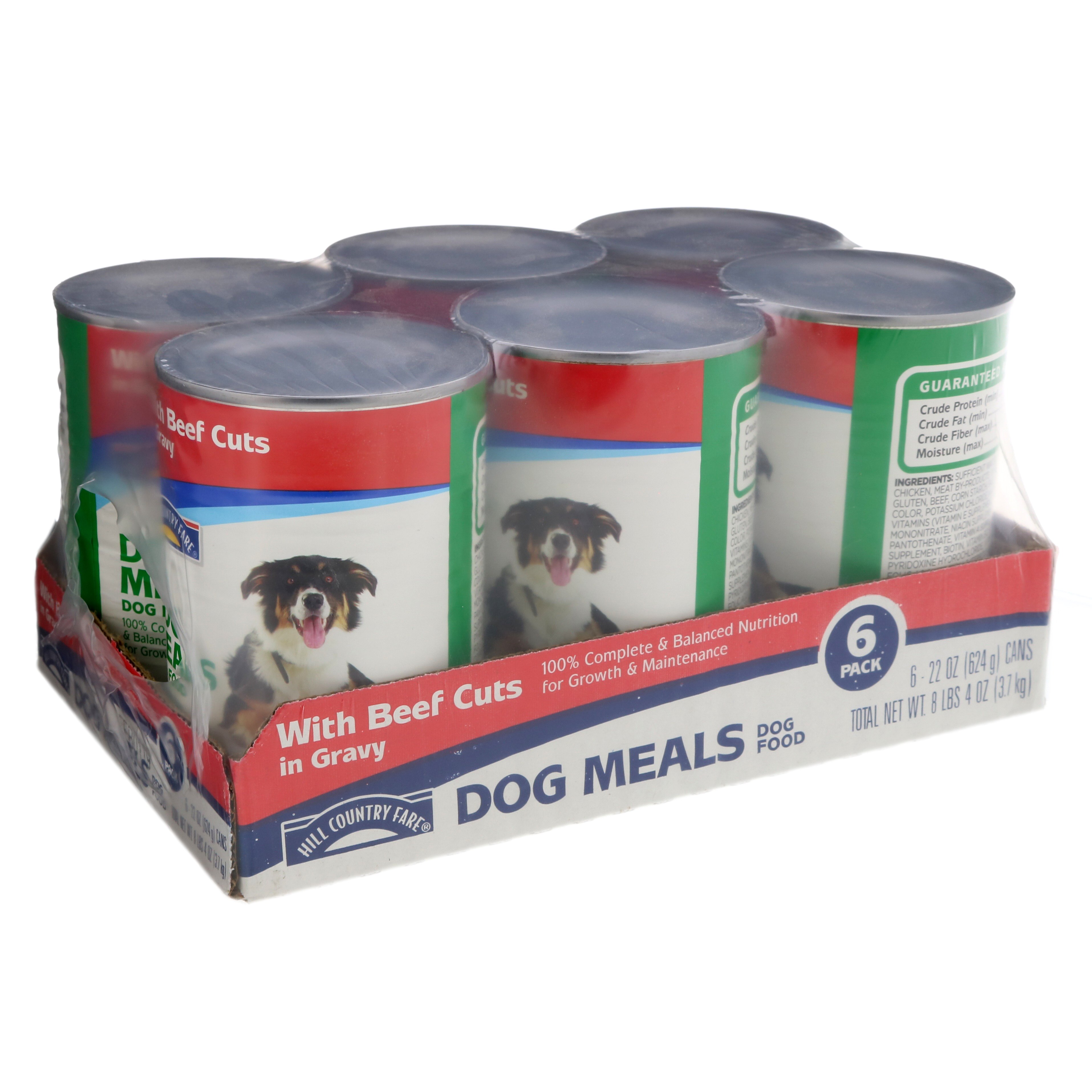 Hill Country Fare Dog Meals Complete and Balanced with Beef Cuts in Gravy Wet Dog Food - Shop