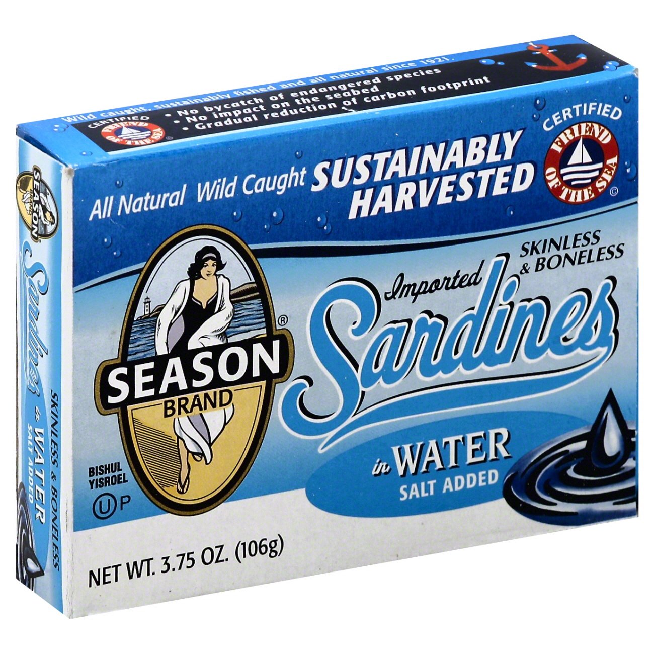 Season Skinless and Boneless Sardines in Water Shop Canned & Dried