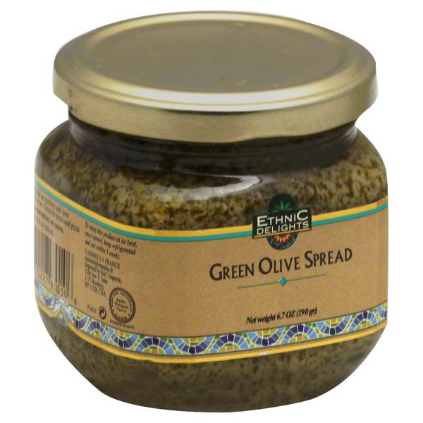 Ethnic Delights Green Olive Spread Shop Condiments at HEB