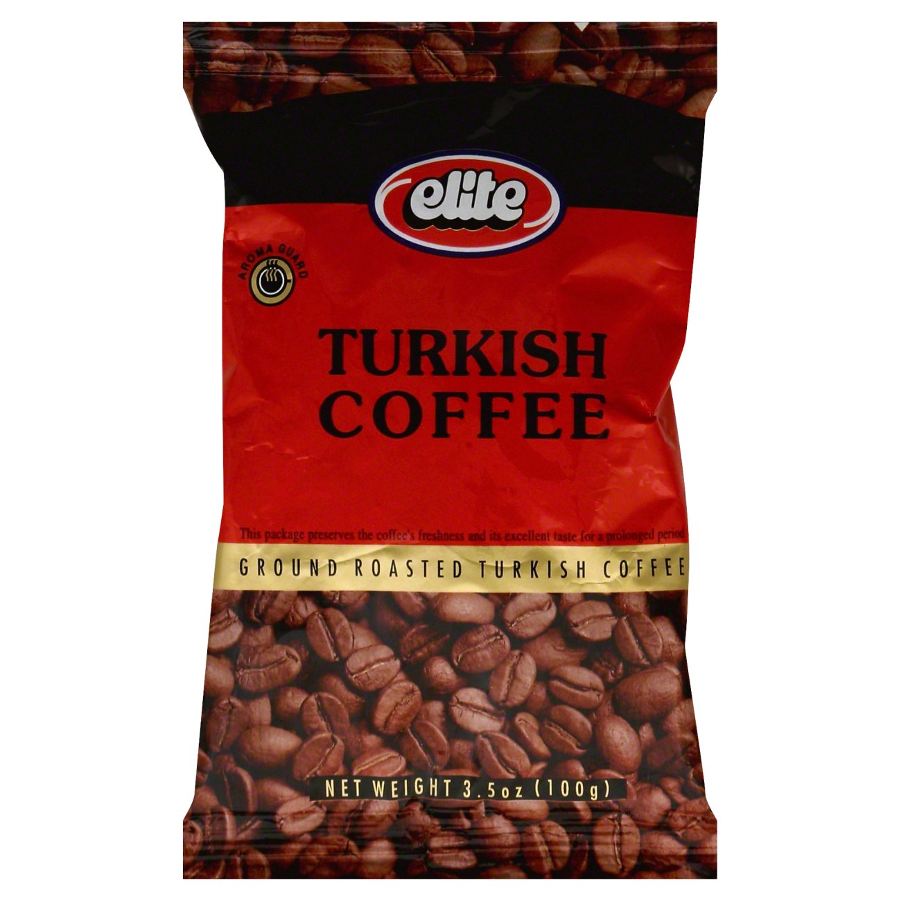 Roasted Ground Black Turkish Coffee - Elite Kosher - 100 Gram