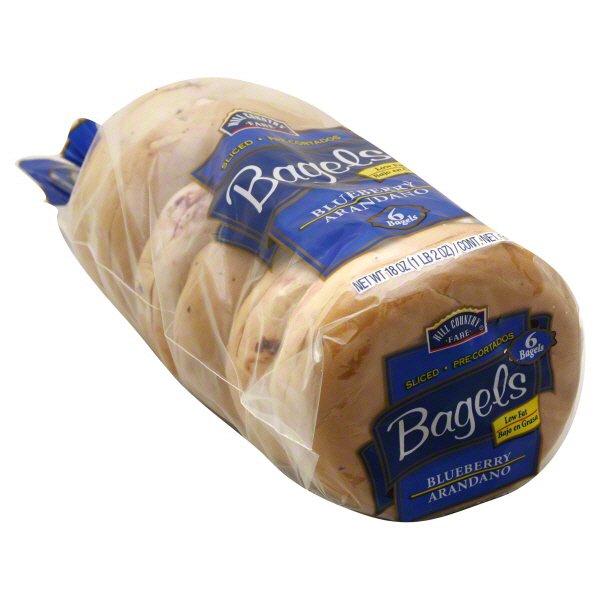 Hill Country Fare Sliced Blueberry Bagels - Shop Bagels at H-E-B