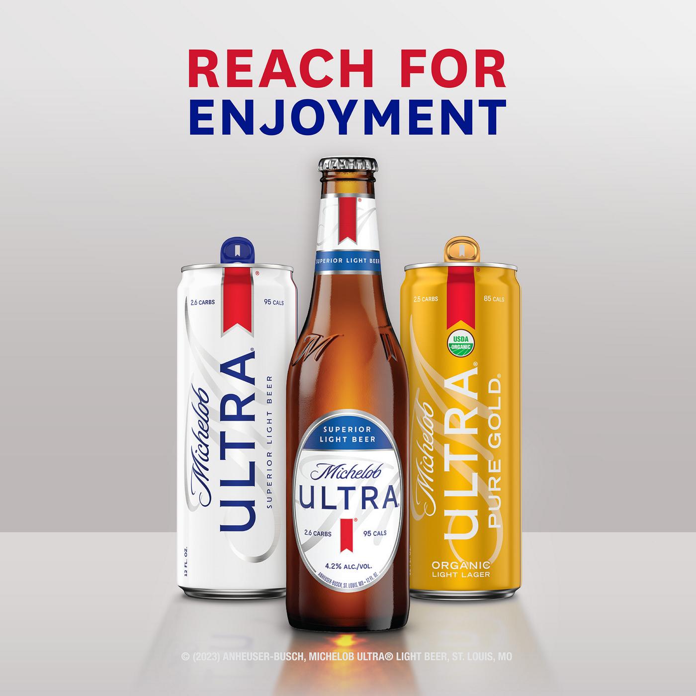 Michelob ULTRA Superior Light Lager Beer Bottle; image 6 of 6