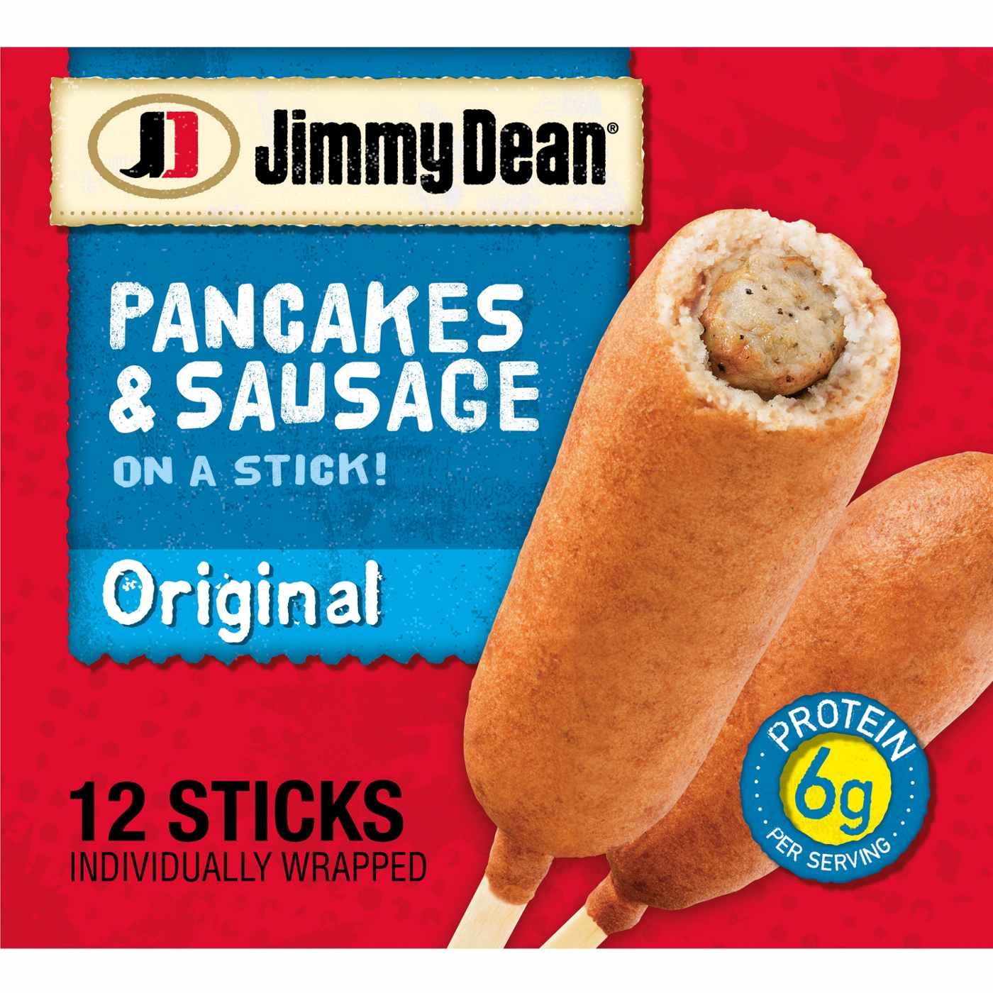 Jimmy Dean Frozen Breakfast Pancakes & Sausage on a Stick; image 1 of 5