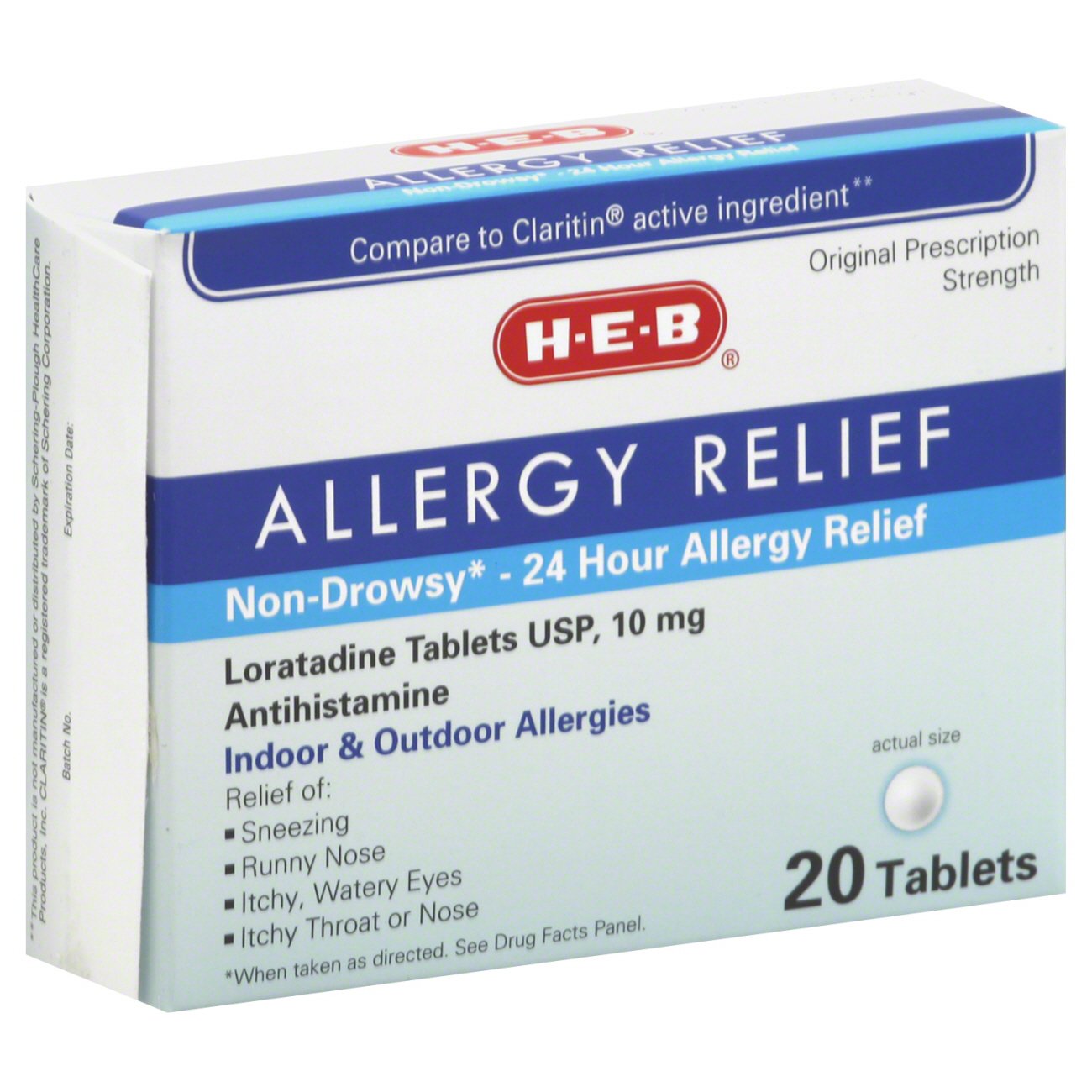 H-E-B Non-Drowsy Allergy Relief Tablets - Shop Sinus & Allergy at H-E-B