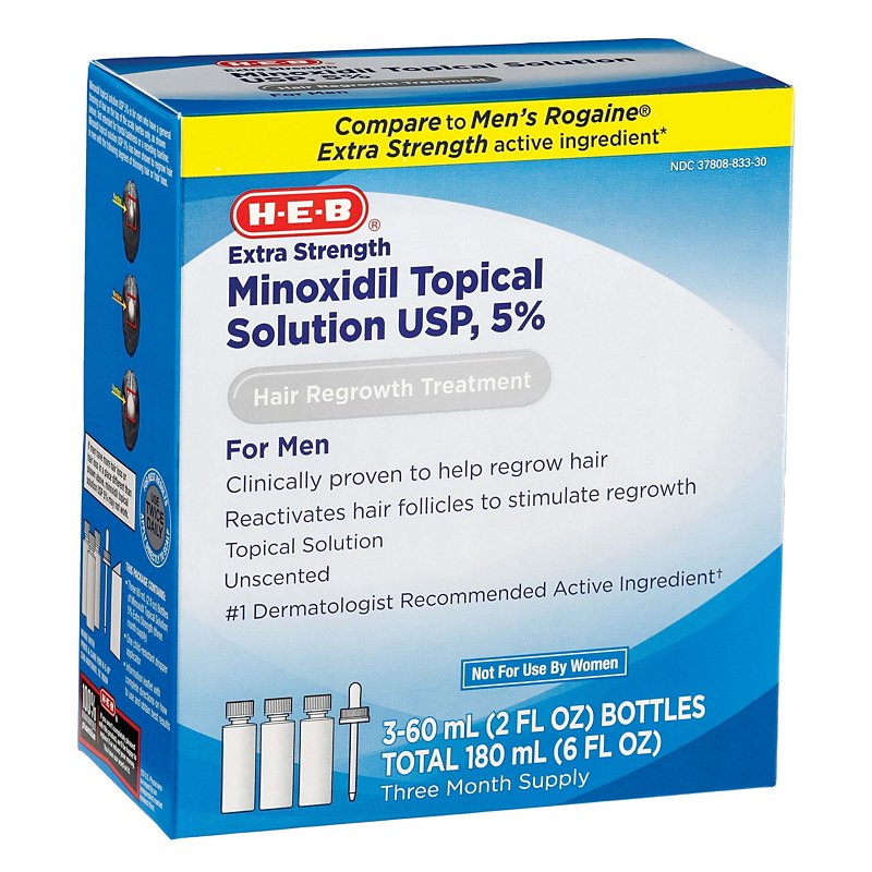HEB HEB Minoxidil for Men 3 Month Supply - Shop Medicines Treatments at H-E-B