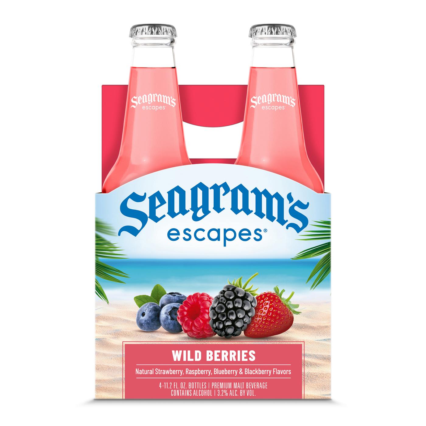 Seagram's Escapes Wild Berries Bottles 4 pk; image 1 of 2