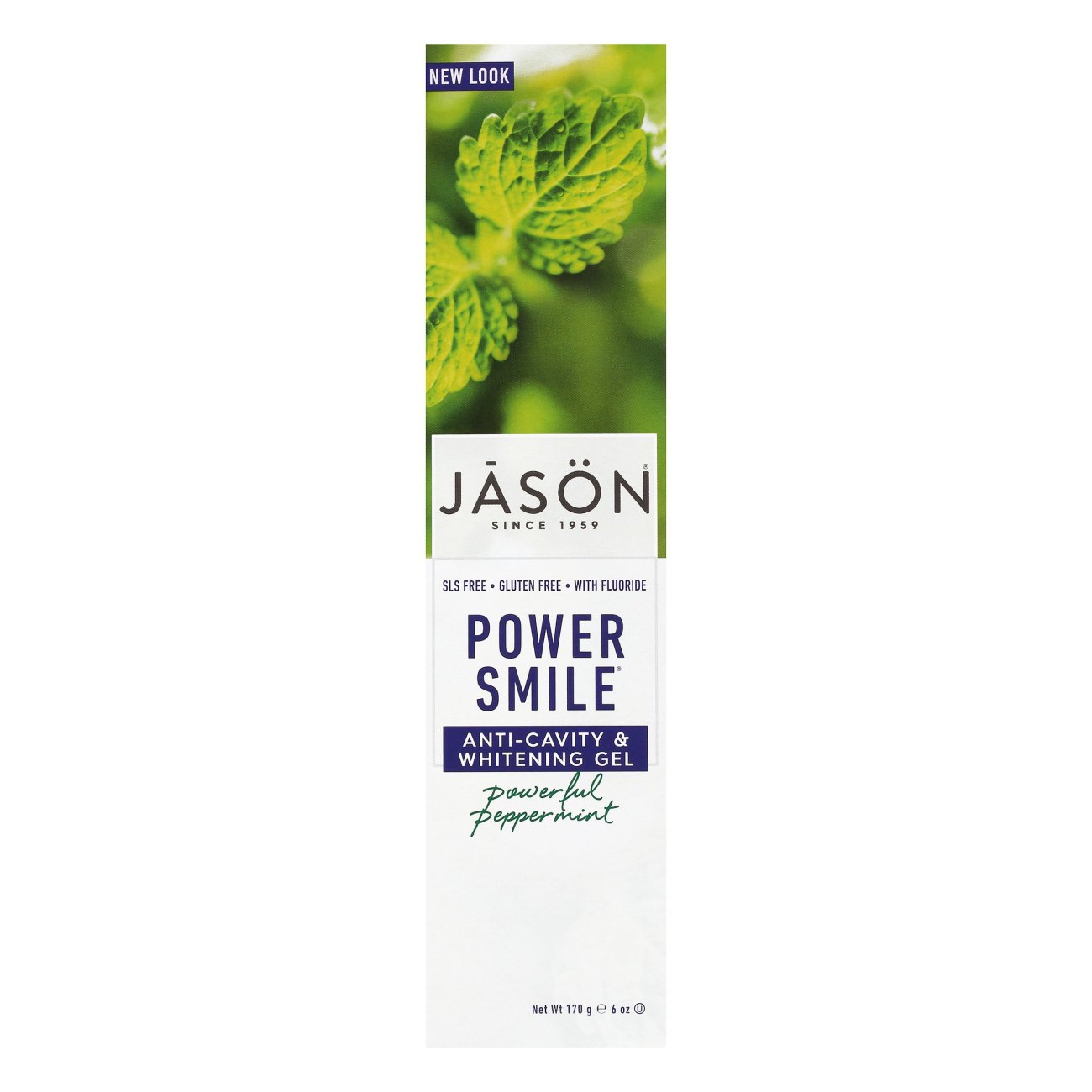 Jason Powersmile Whitening Anti-Cavity Toothpaste Flouride Gel Powerful  Peppermint - Shop Oral Hygiene at H-E-B