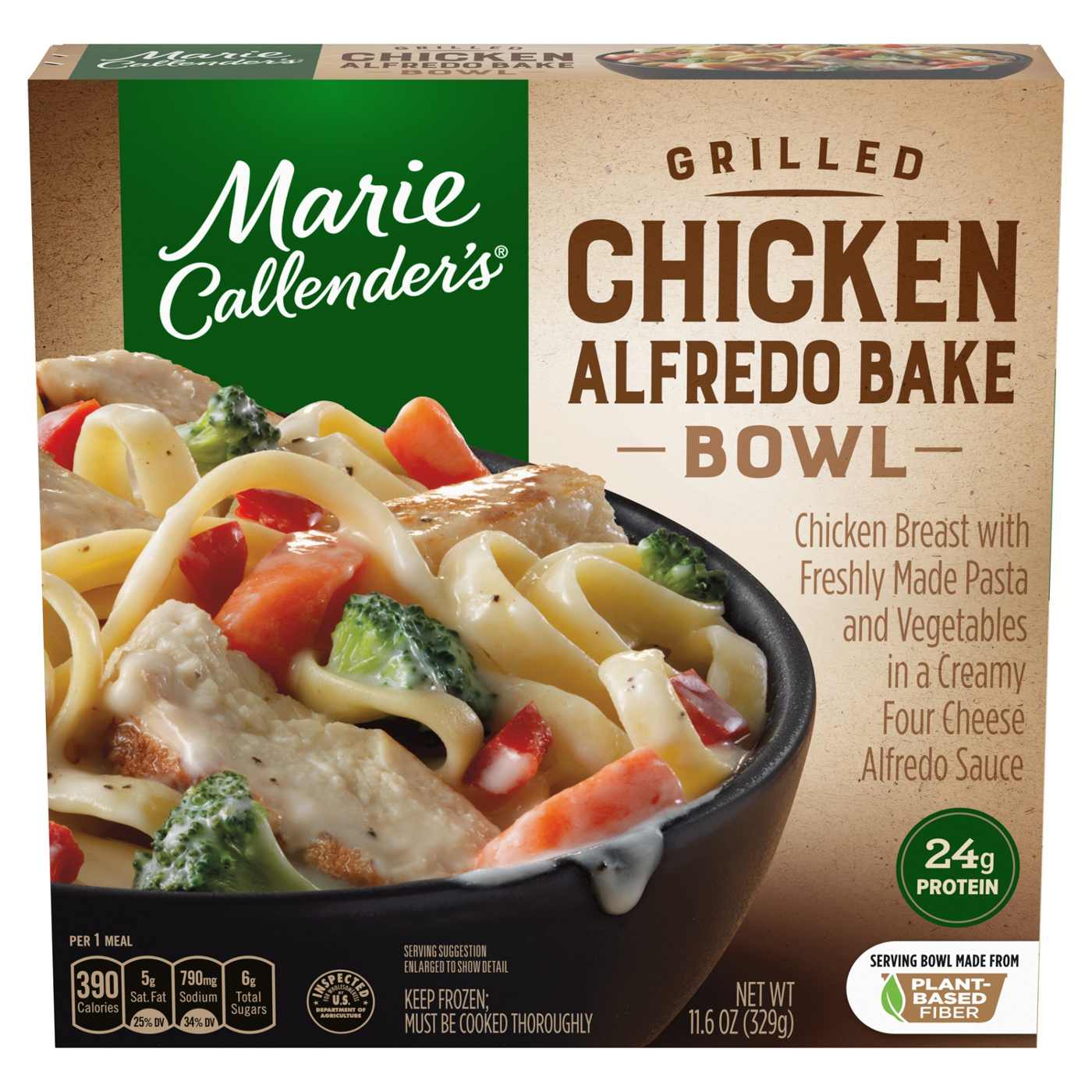 Marie Callender's Grilled Chicken Alfredo Bake Bowl Frozen Meal; image 1 of 7