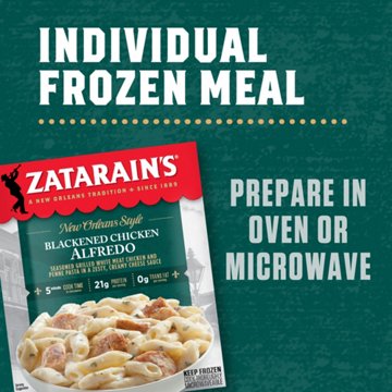 Zatarain's Blackened Chicken Alfredo Frozen Dinner, 10.5 oz