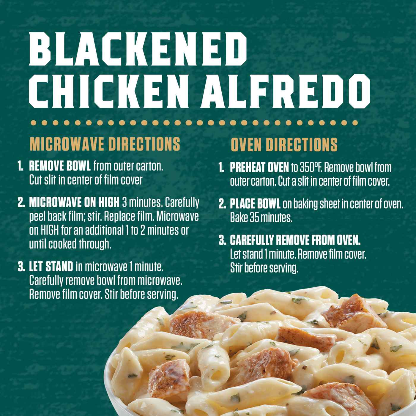 Zatarain's Blackened Chicken Alfredo Frozen Dinner; image 4 of 5