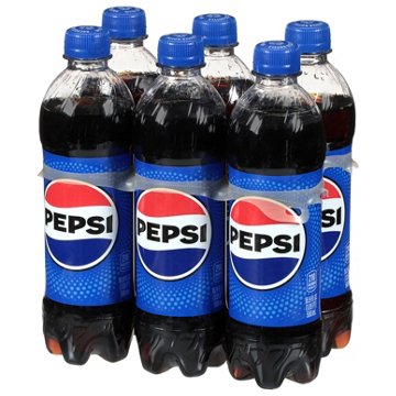 Pepsi Cola Soda Soft Drink 6 pk Bottles