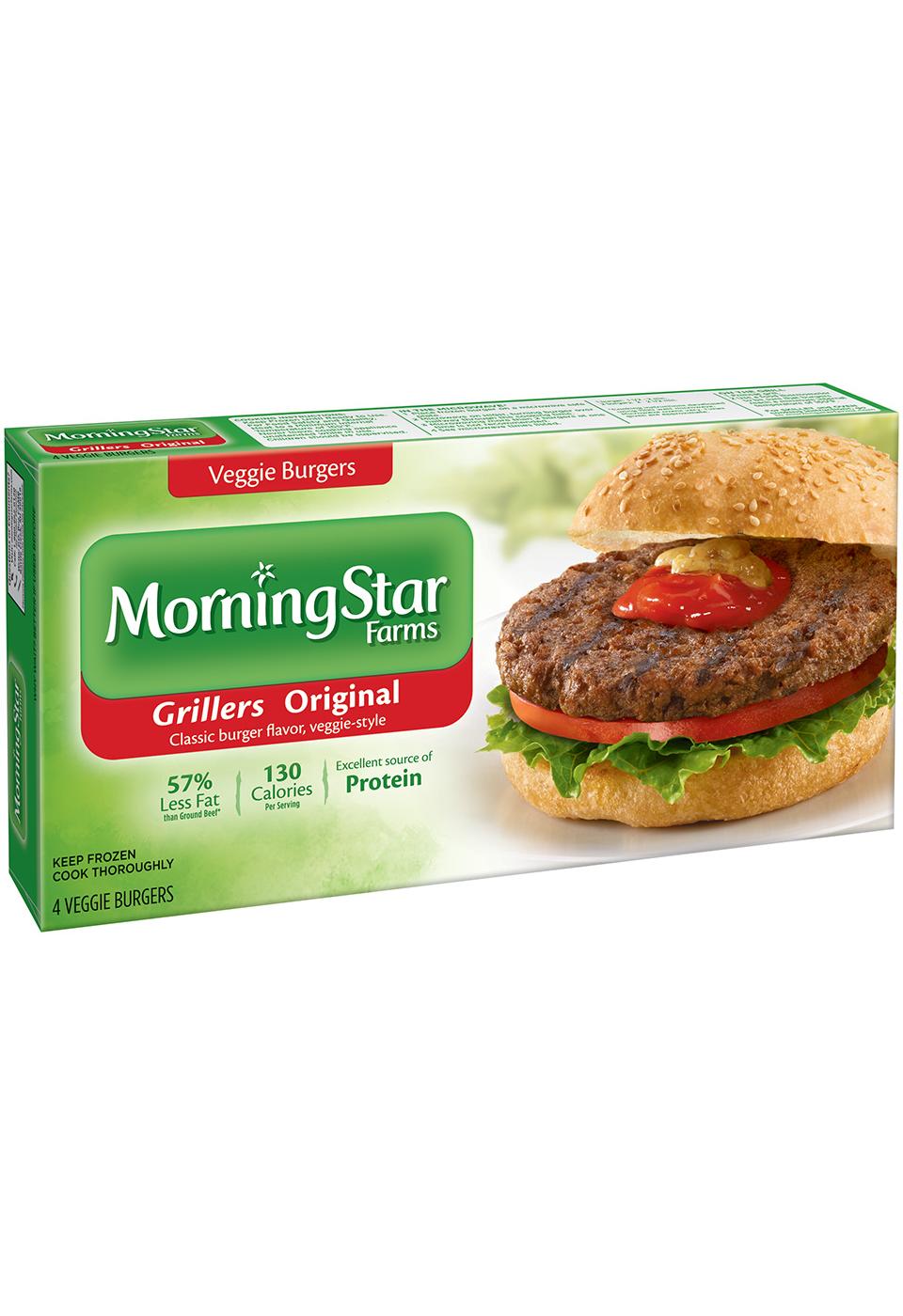 MorningStar Farms Grillers Original Veggie Burgers; image 2 of 2