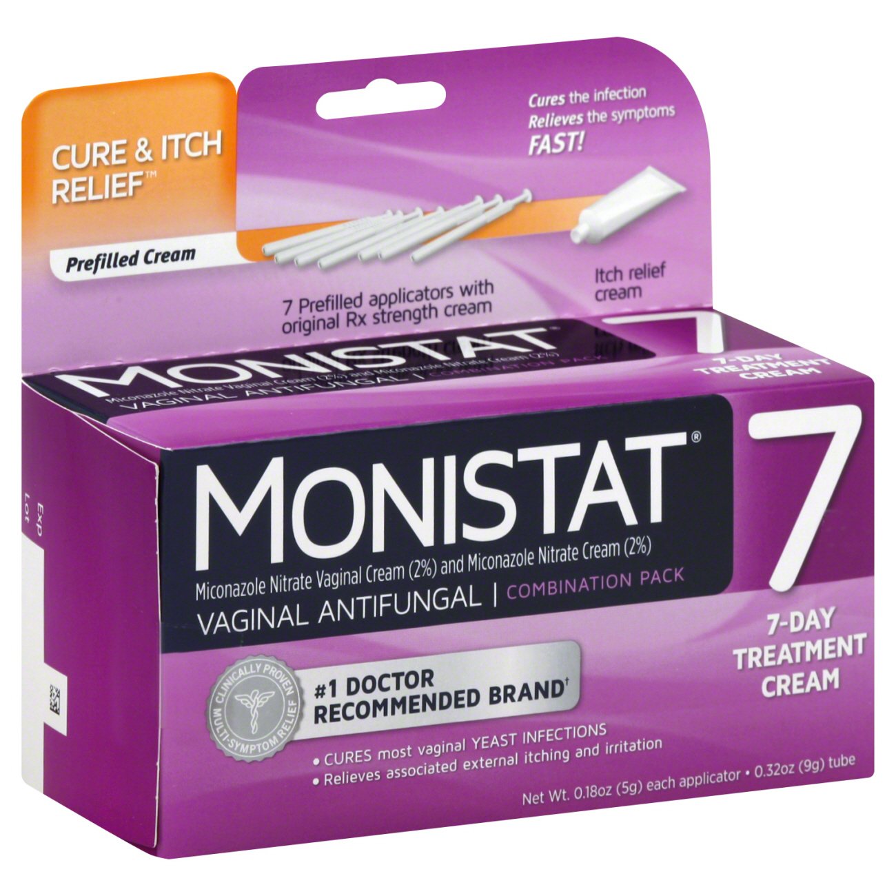 Monistat 7 Vaginal Antifungal Cream Combo Pak Shop Medicines