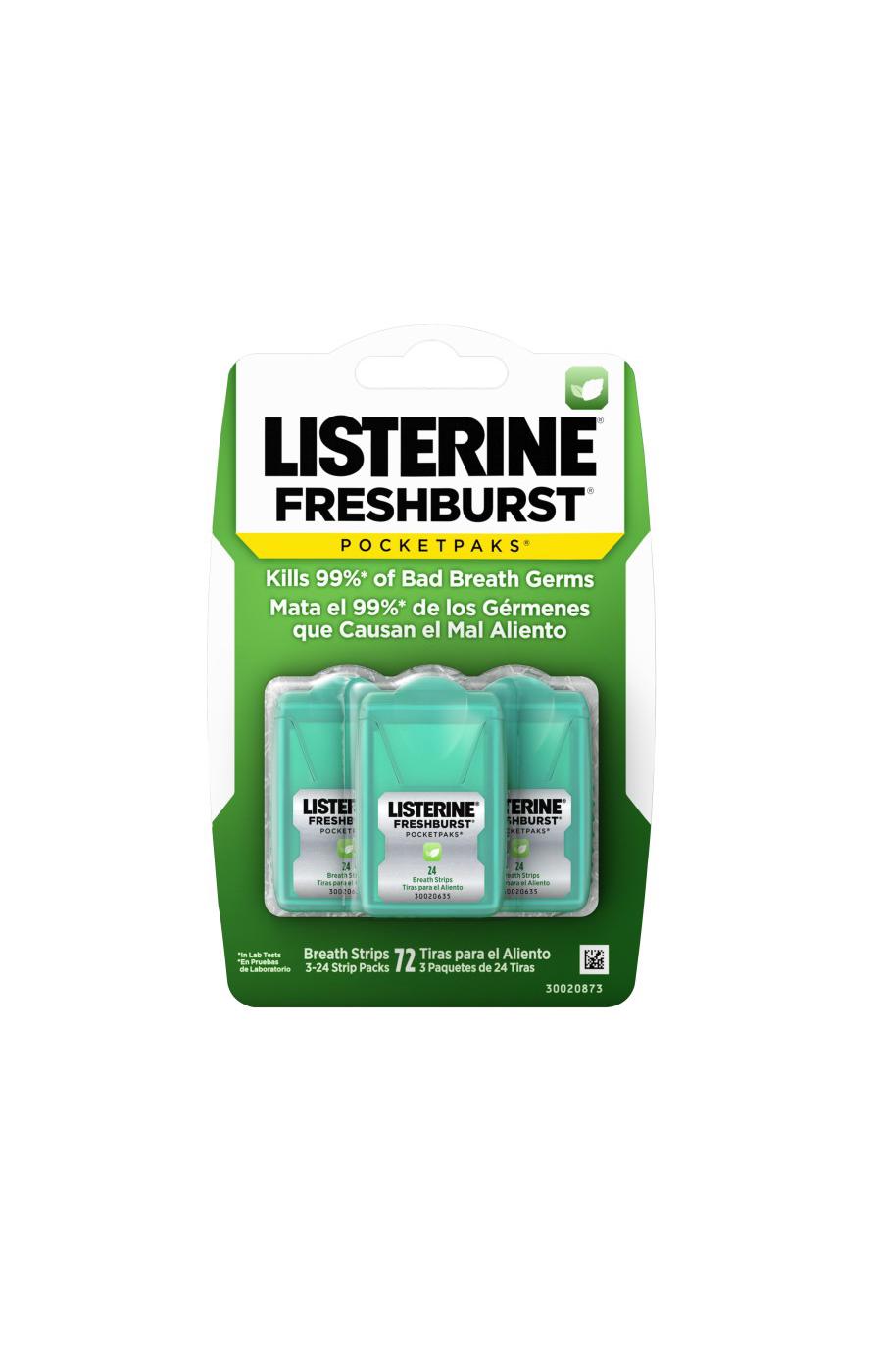 Listerine Listerine Pocketpaks Breath Strips - Freshburst, 3 Pk; image 1 of 5