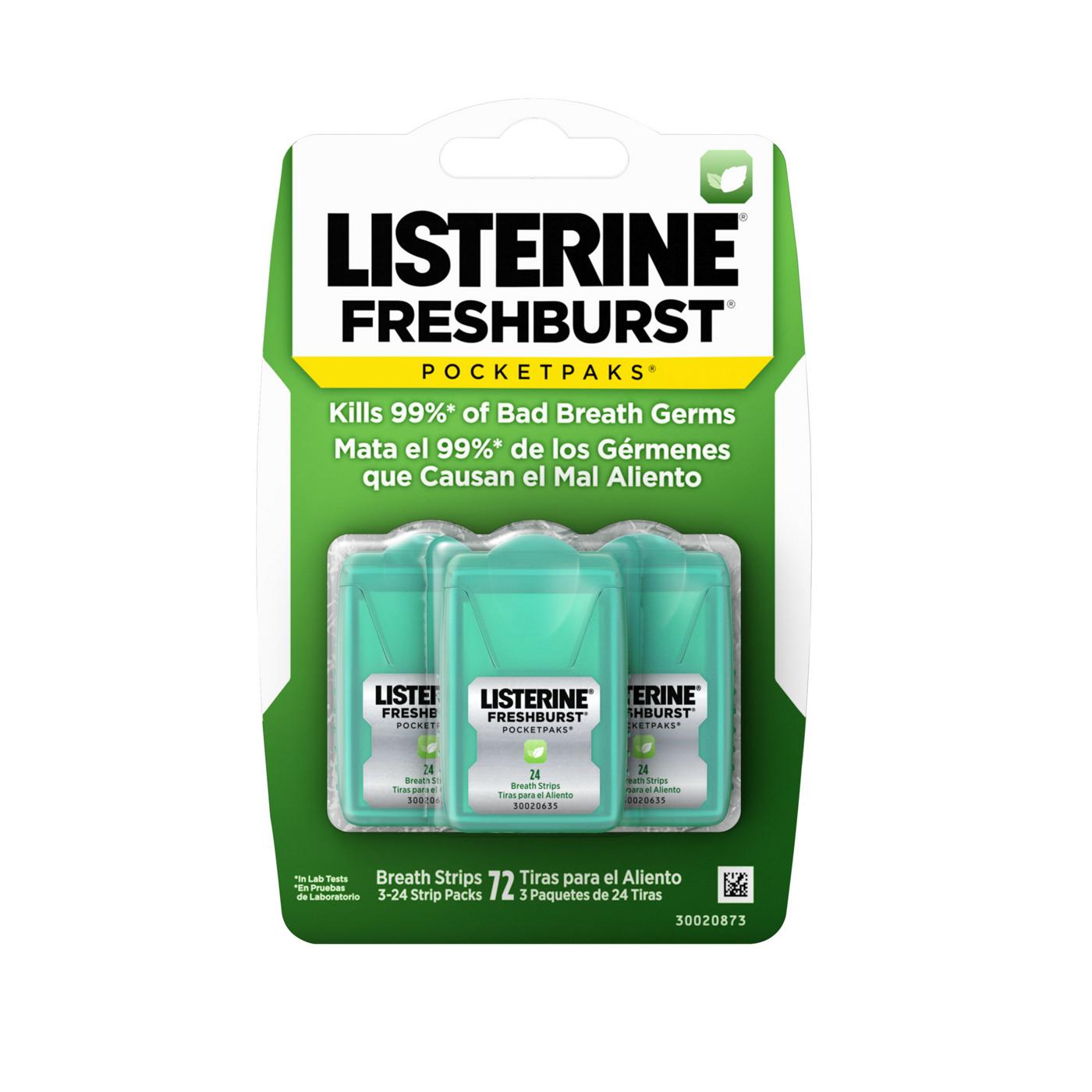 Listerine Freshburst Pocketpaks Breath Freshener Strips; image 1 of 7