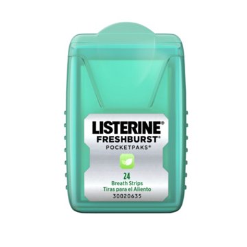 Listerine Freshburst Pocketpaks Breath Freshener Strips, 72 ct