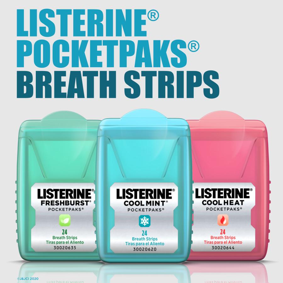 Listerine Pocketpaks Breath Strips Freshburst 3 Pk Mouthwash At H E B