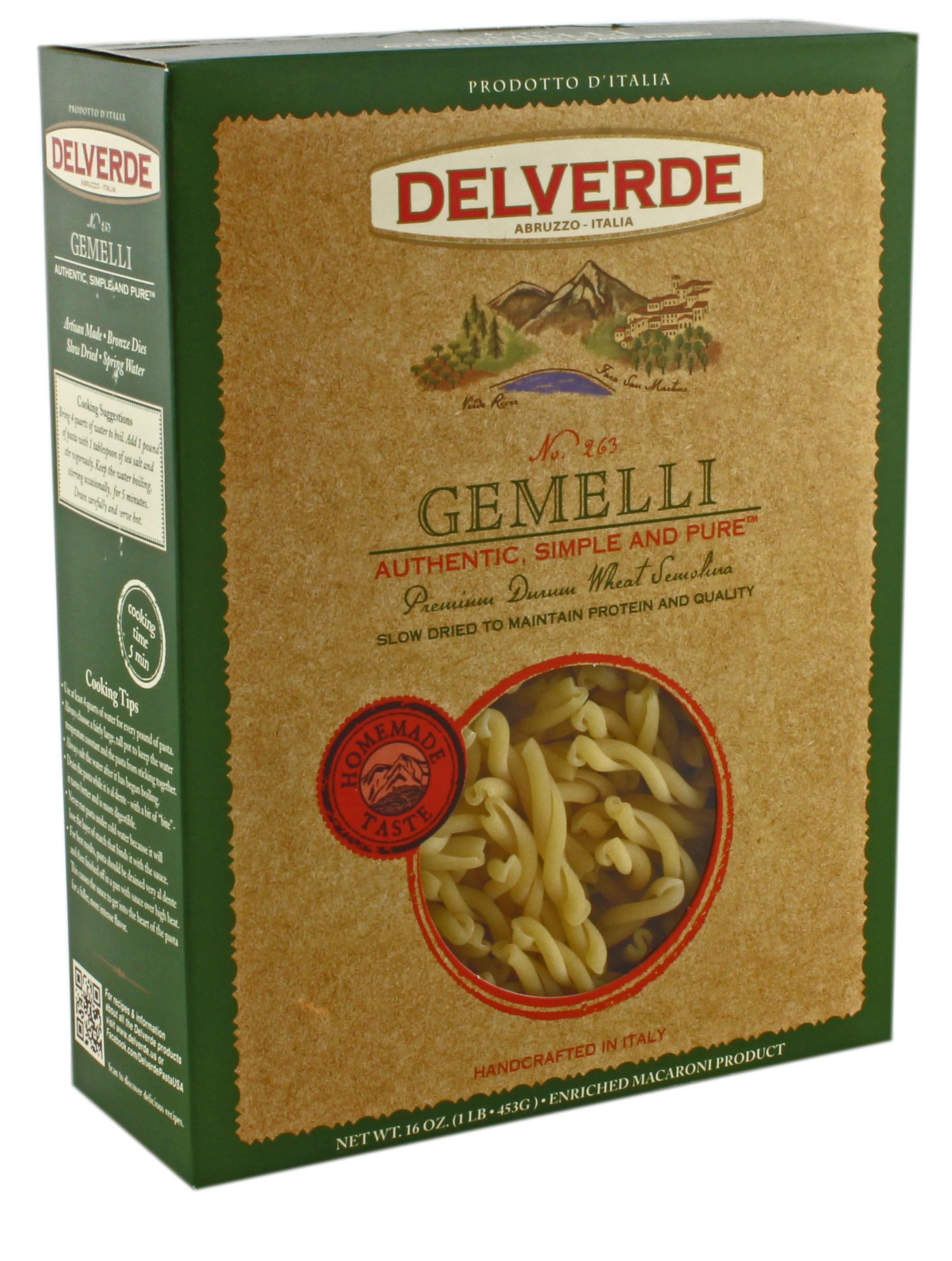 Gemelli Pasta Product & Nutrition