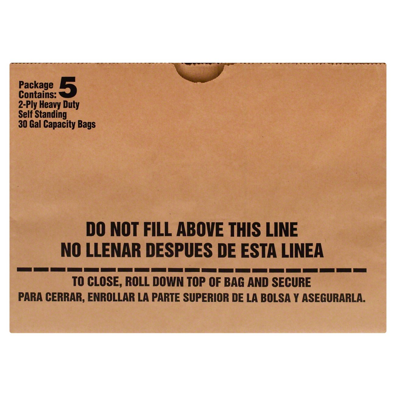 HEB Heavy Duty Lawn & Leaf Paper Bags, 30 Gallon Shop Trash Bags at