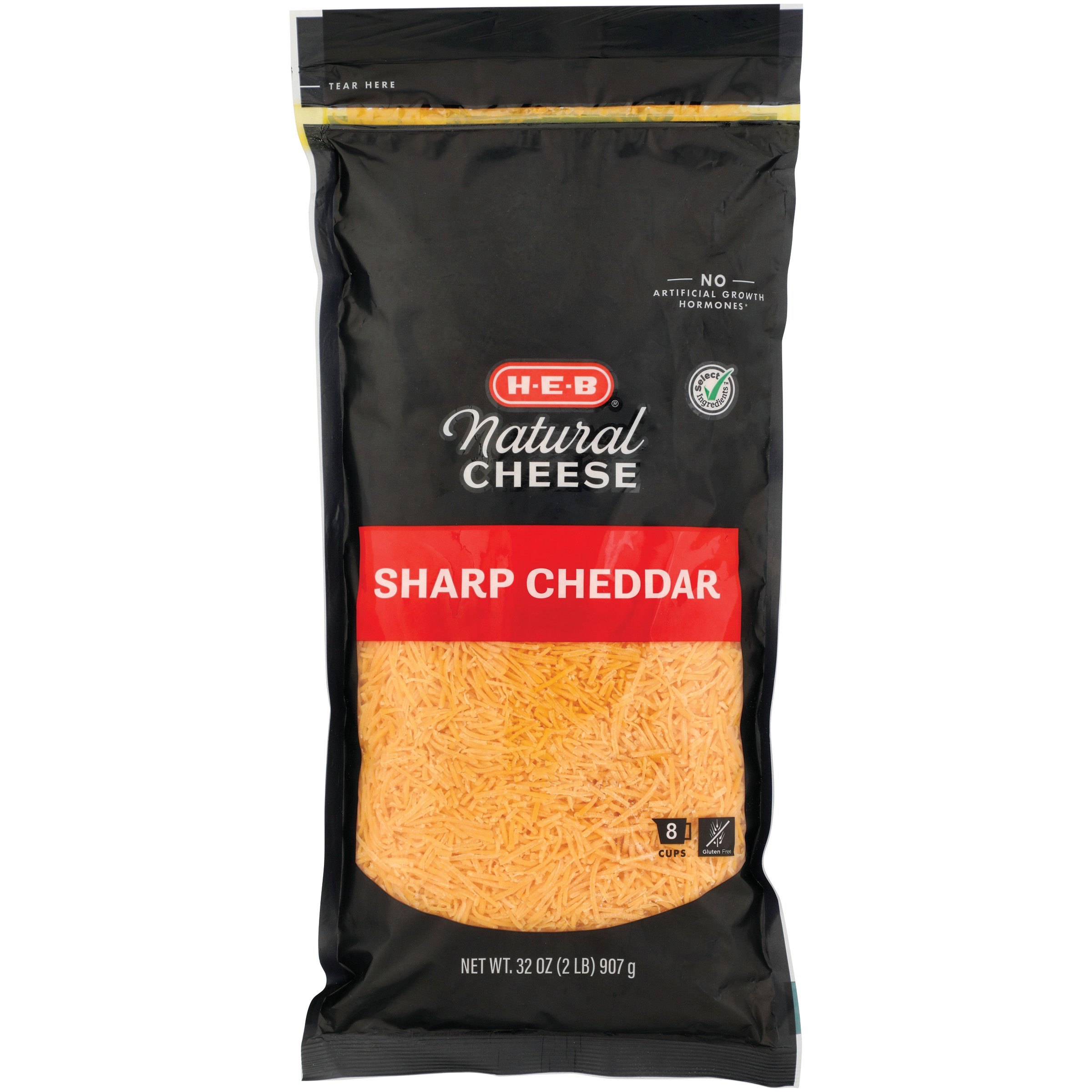 H-E-B Sharp Cheddar Shredded Cheese - Value Pack - Shop Cheese At H-E-B