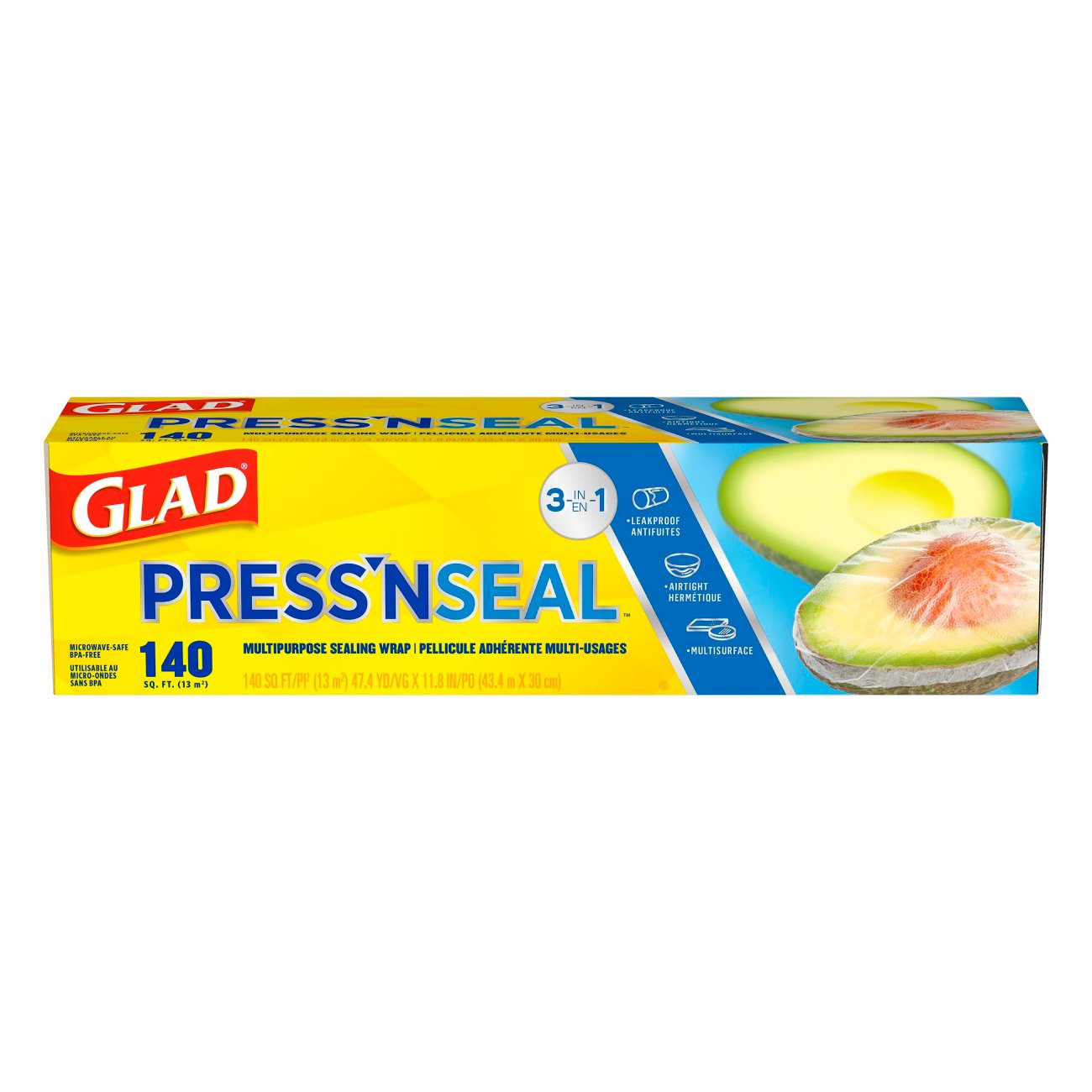 Glad Press'n Seal Sealable Plastic Wrap - Shop Foil & Plastic Wrap at H-E-B