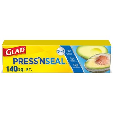 Glad Press'n Seal Sealable Plastic Wrap, 140 sq ft