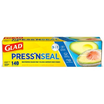 Glad Press'N Seal Food Plastic Wrap, 140 sq ft