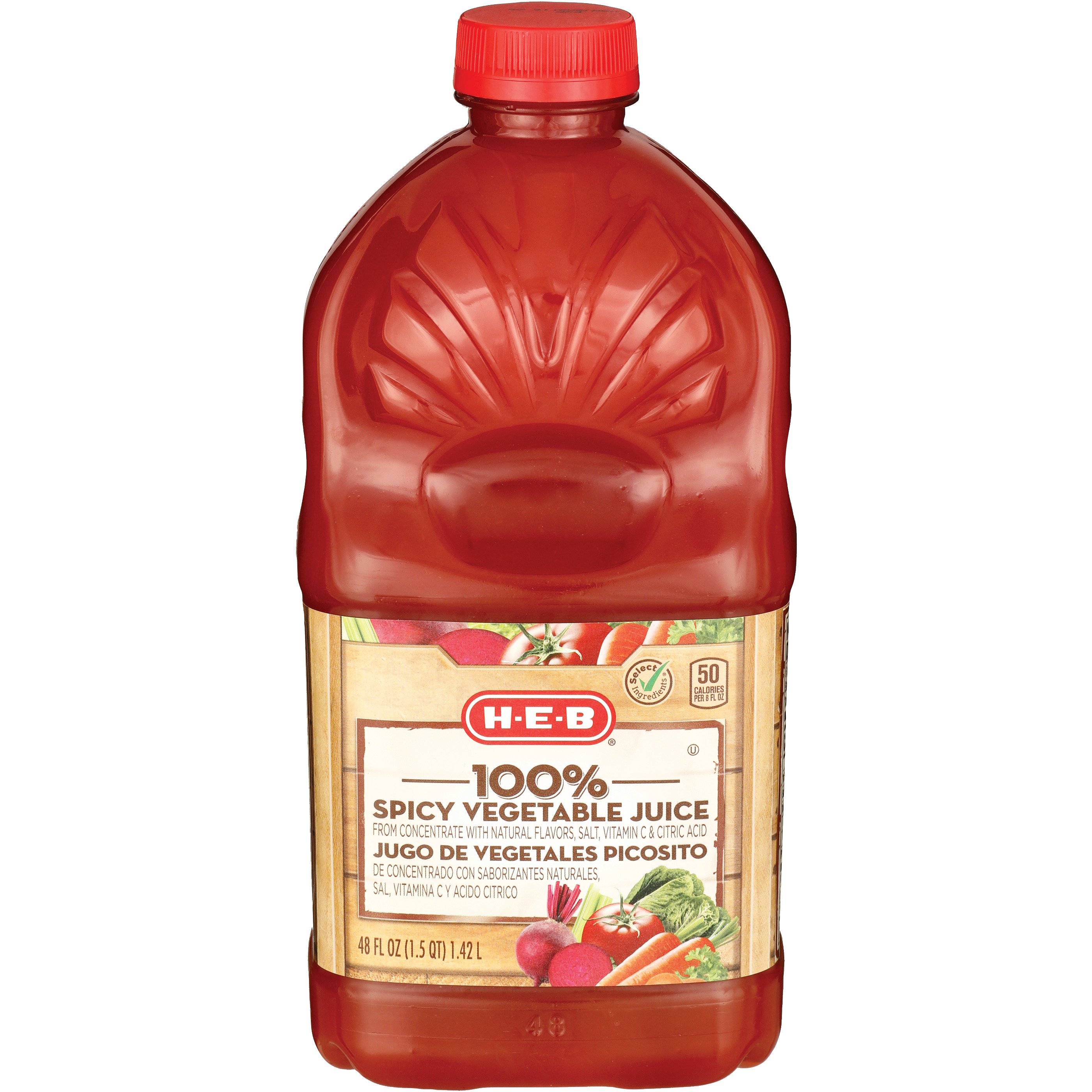 HEB Select Ingredients 100 Spicy Vegetable Juice Shop Juice at HEB