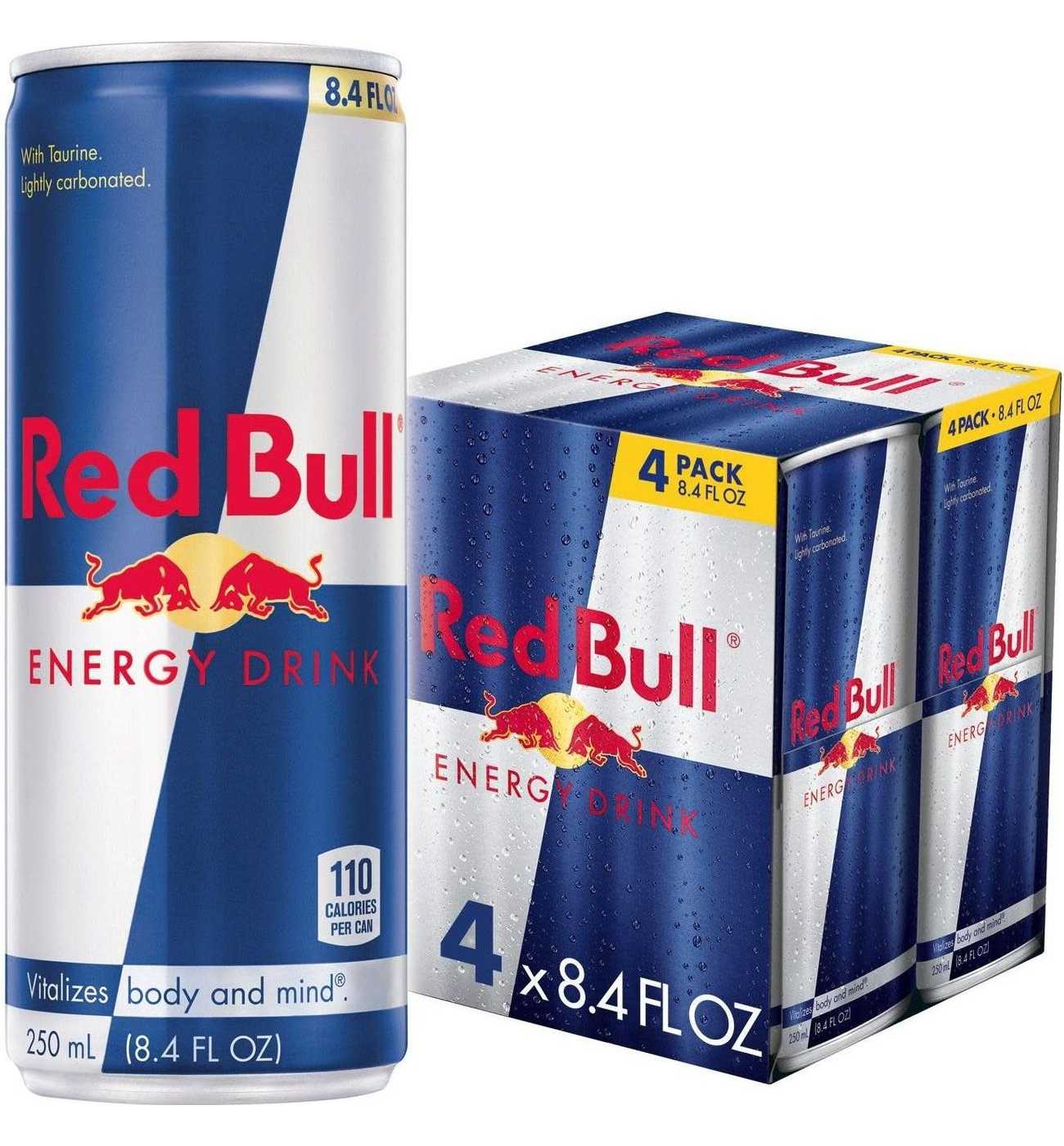 Red Bull Original Energy Drink 4 pk Cans; image 1 of 9