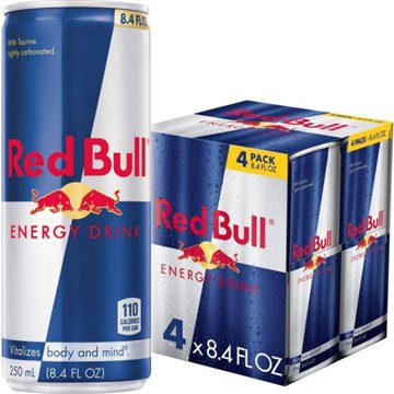 Red Bull Original Energy Drink 4 pk Cans, 8.4 oz