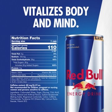 Red Bull Original Energy Drink 4 pk Cans, 8.4 oz